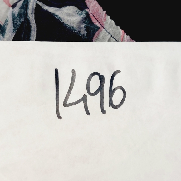 Cartoon Floral Loose Fit Long Sleeve Lightweight Blouse P1496 - Picture 9 of 9